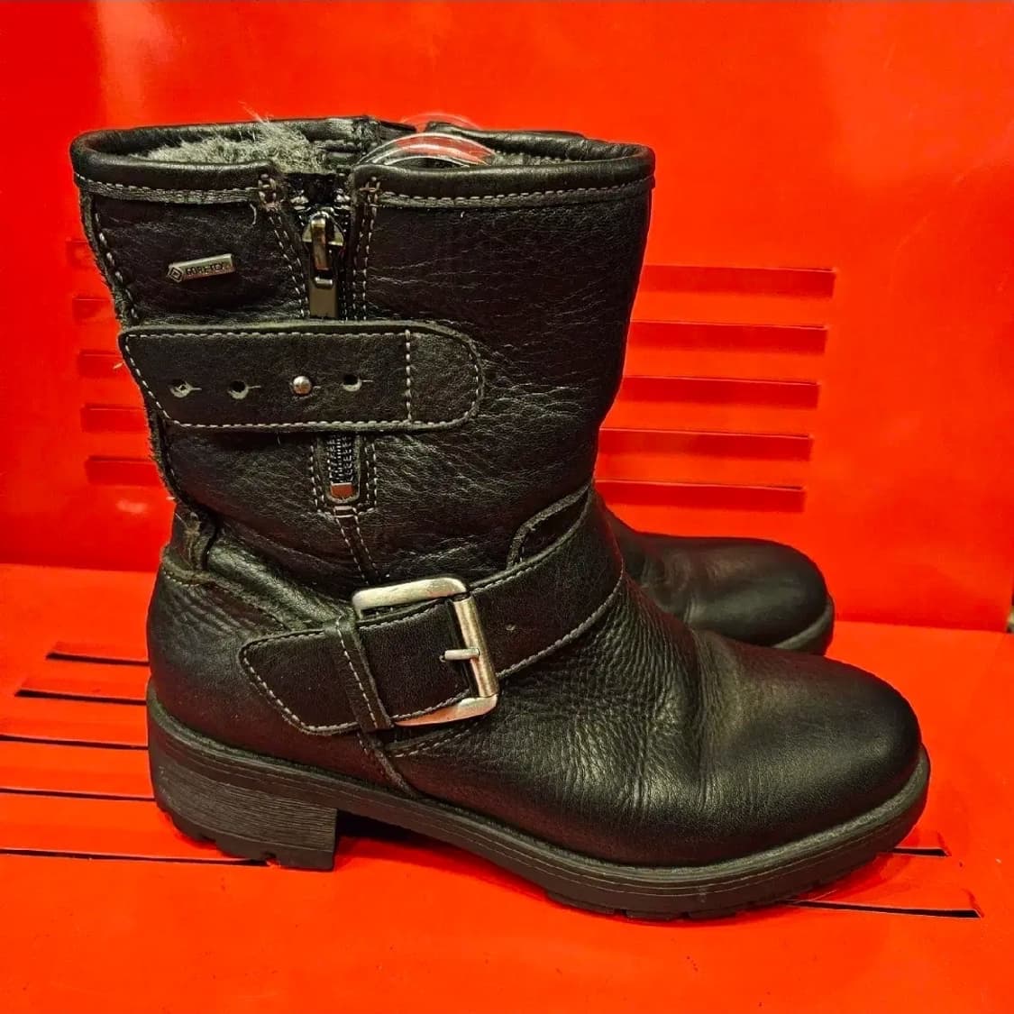 클락스(Clarks) 소가죽 스트렙 바이커 퍼 부츠 235size 상품이미지2