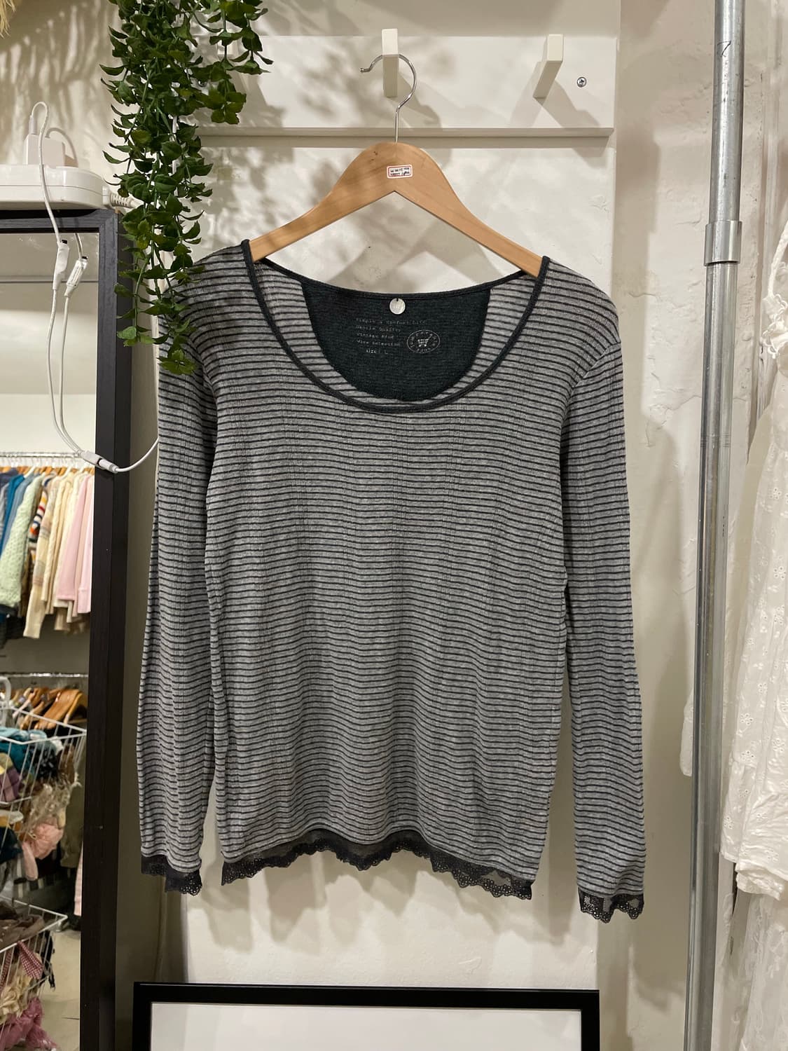 stripe lace knit 상품이미지8