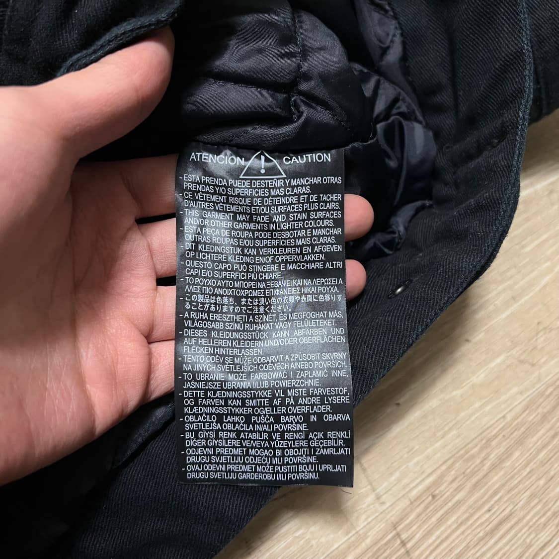 자라 이너퀼팅 안감 코튼 카라 트러커 집업자켓 [블랙] S/90 상품이미지5