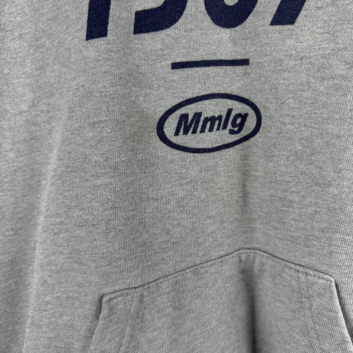  (무료배송)M) Mmlg 로고 후드 티 그레이 상품이미지3