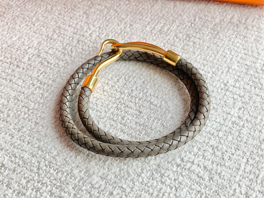 에르메스 점보 그레이 금장 팔찌 2way 타입 상품이미지7