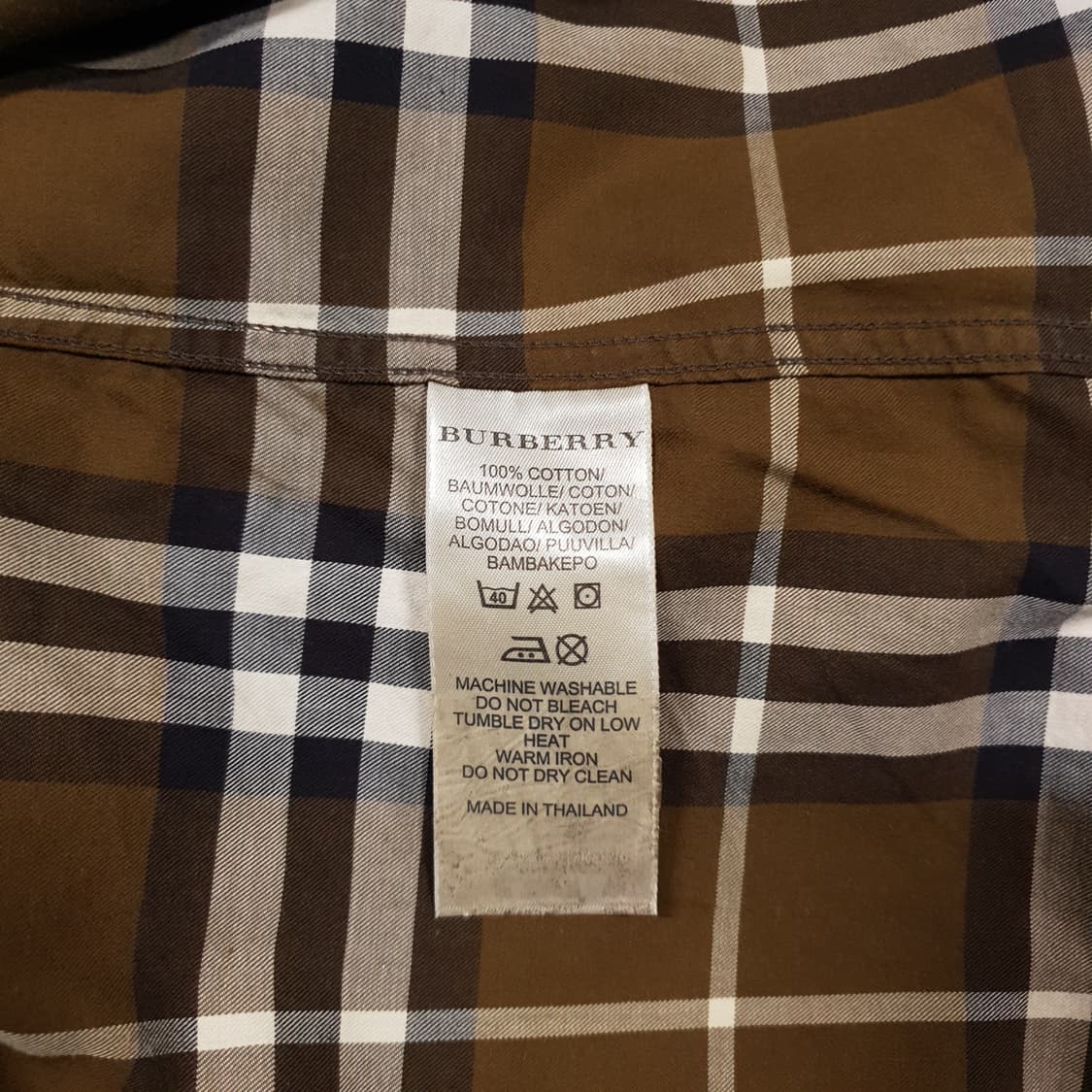 M) 정품 버버리 브릿 시그니처 노바체크 하프 반팔 셔츠 남방 상품이미지6