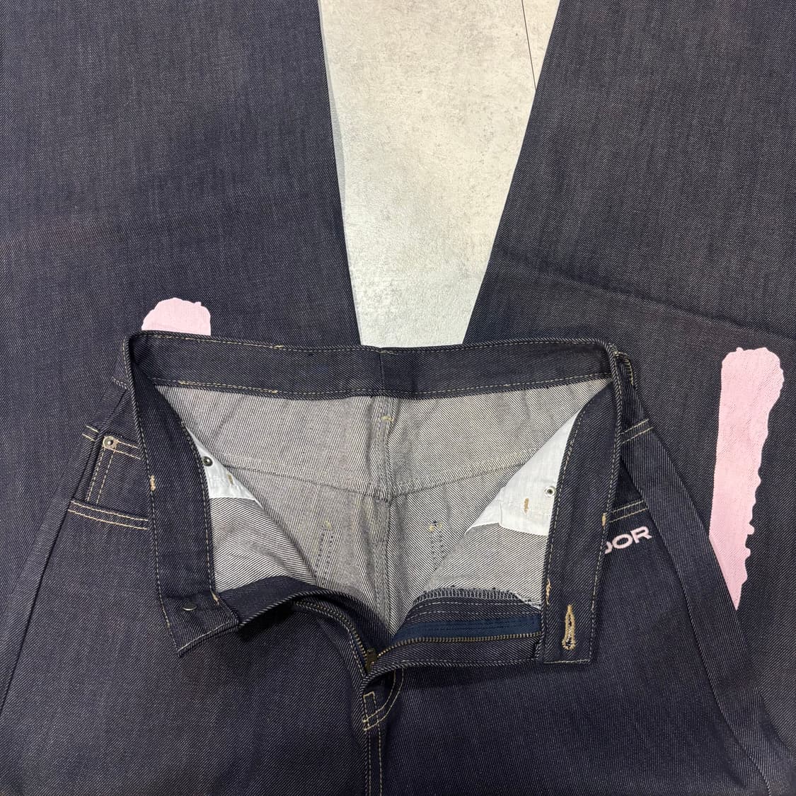 오도어) Logo Drop Denim in pink 3 상품이미지9