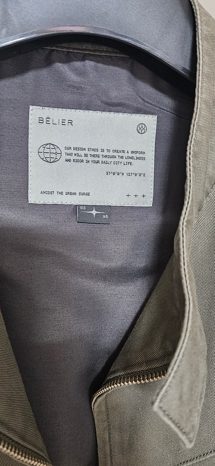 벨리에 세리프 해링턴 자켓 올리브 색상 3사이즈 상품이미지2