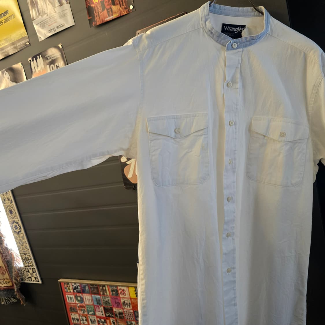 랭글러 밴드카라 차이나카라 셔츠 상품이미지5