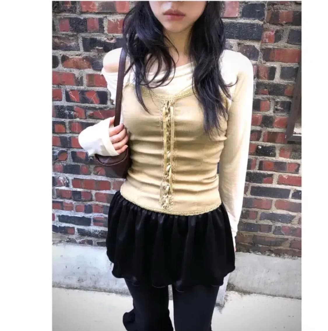 corset sleeveles 그린씨 뷔스티에 슬리브리스 상품이미지1