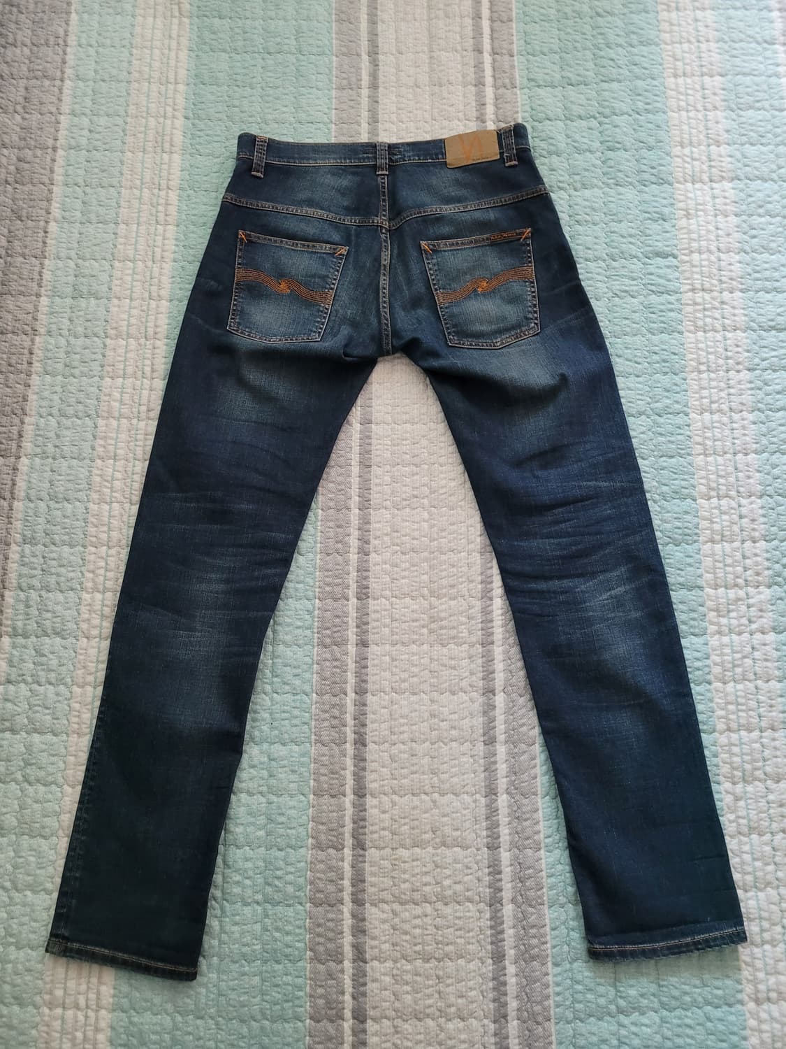 누디진 nudie jean 씬핀 오스카 원 다크 중청 슬림 32사이즈 상품이미지5