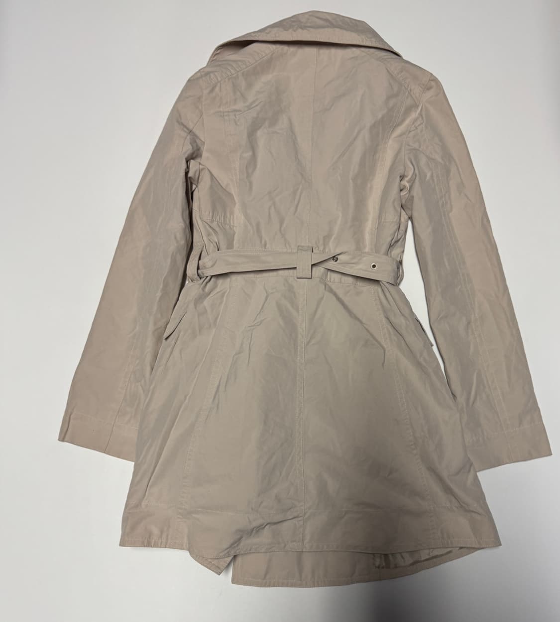 여성 한섬 시스템 벨티드 트렌치 코트 44 연한 베이지 상품이미지2