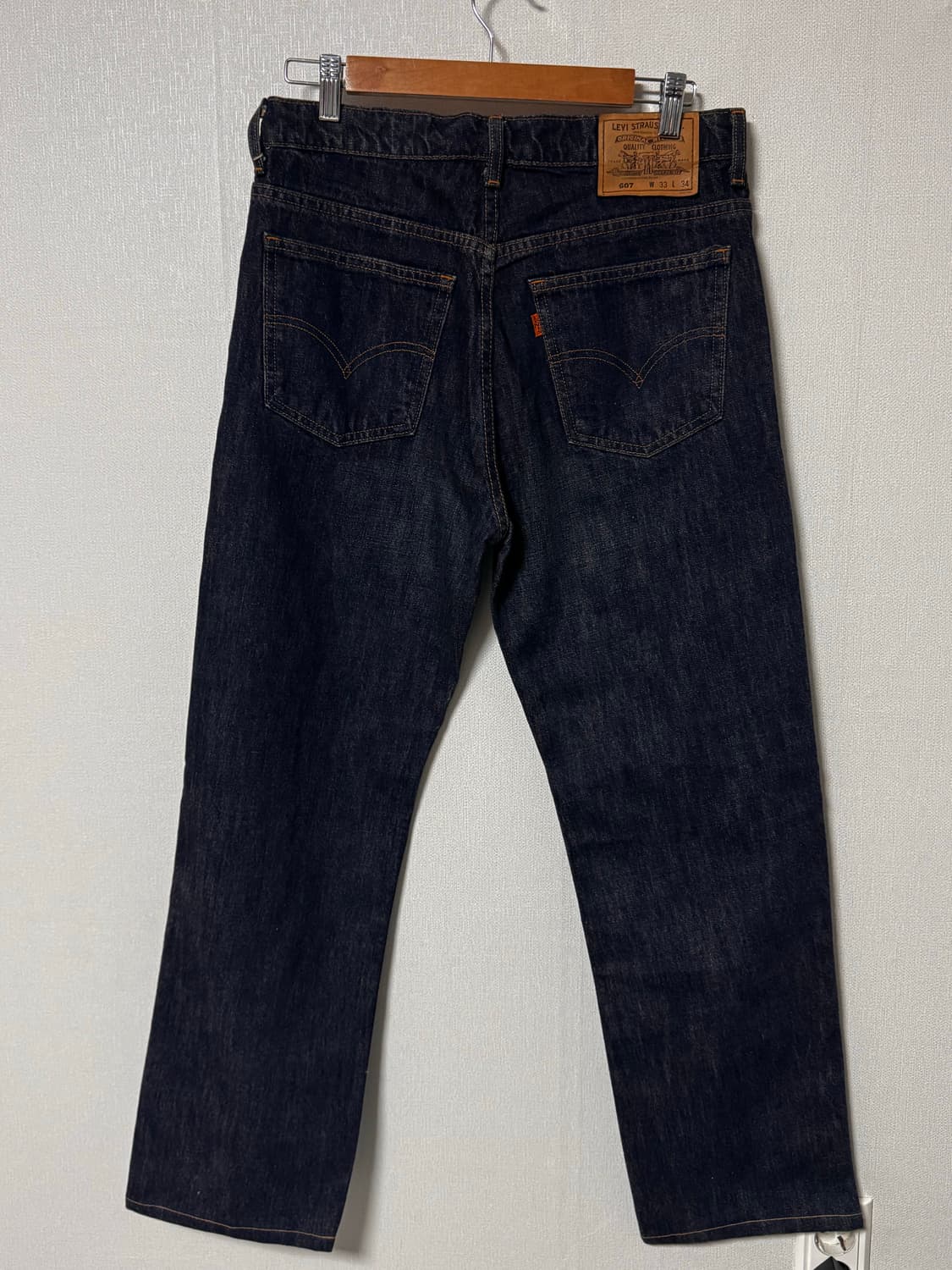 리바이스 607 00s 일본 오렌지탭 데님 팬츠 상품이미지2