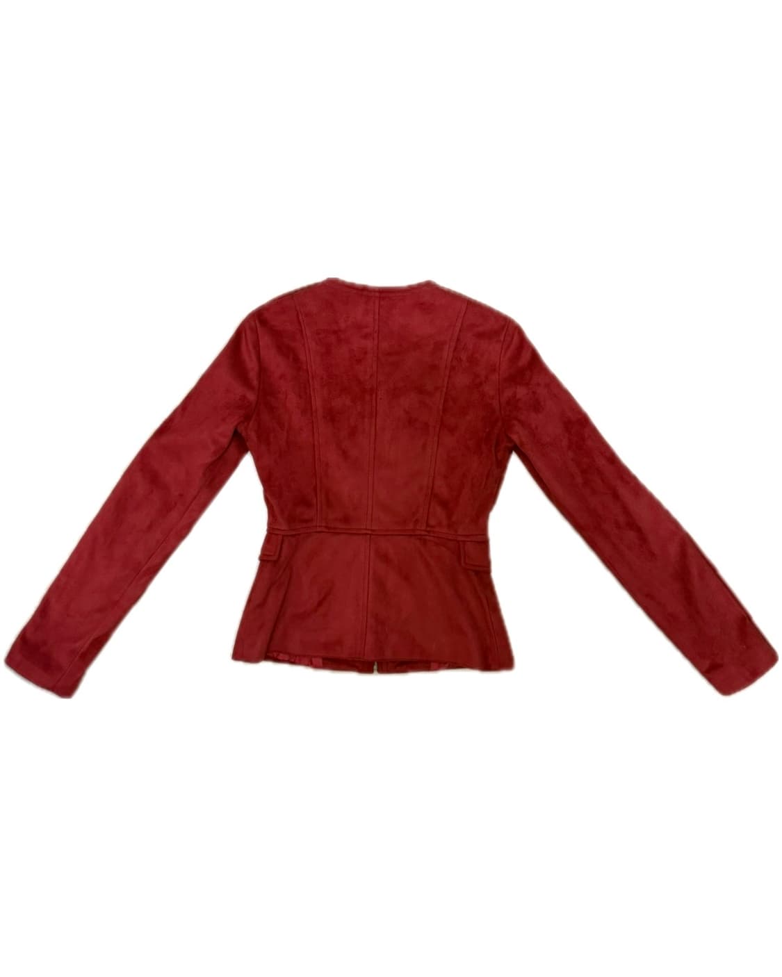 빈티지 레드 벨벳 집업 상품이미지2