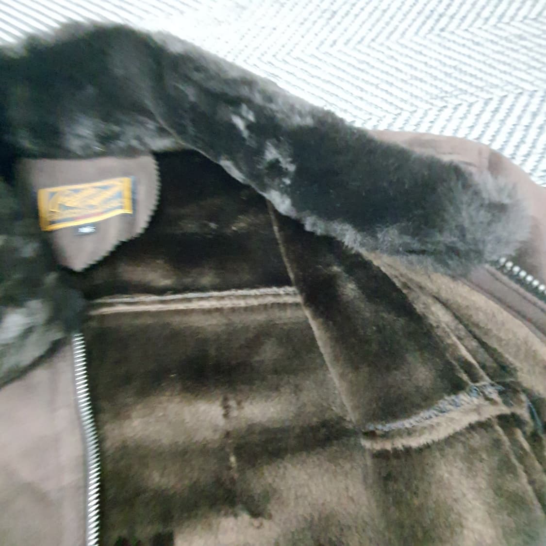 크로커다일 추동 무스탕 집업자켓 남자105~110 상품이미지6