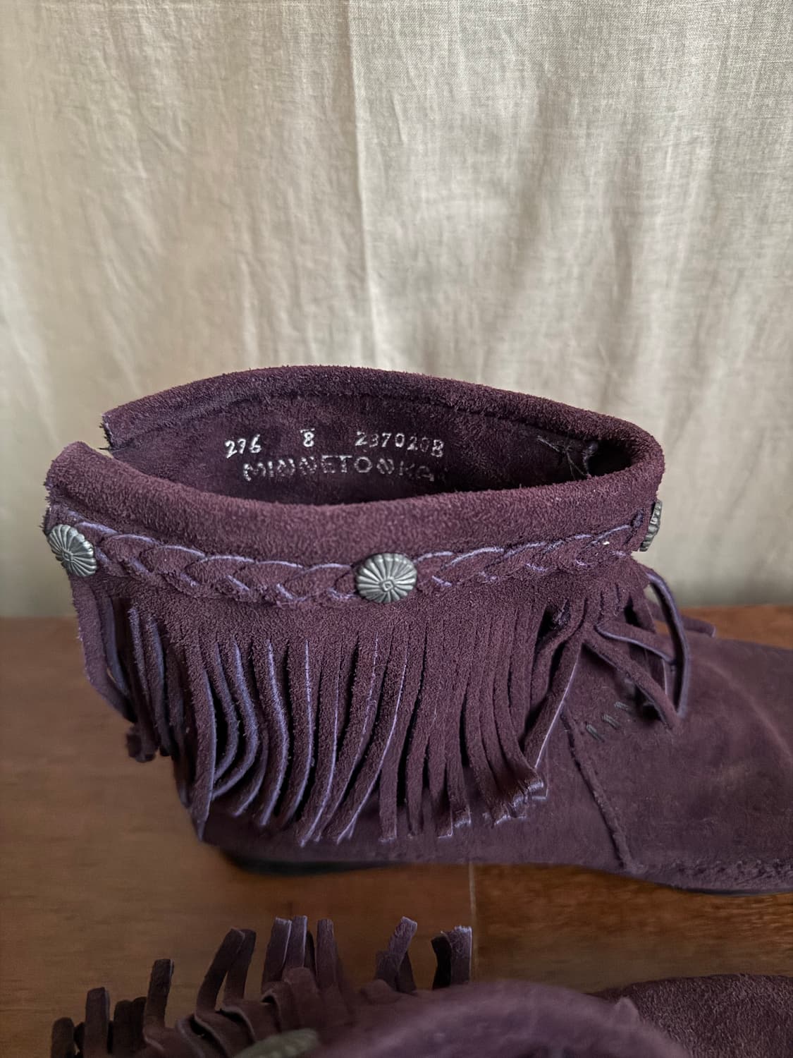 MINNETONKA fringe suede boots 상품이미지8