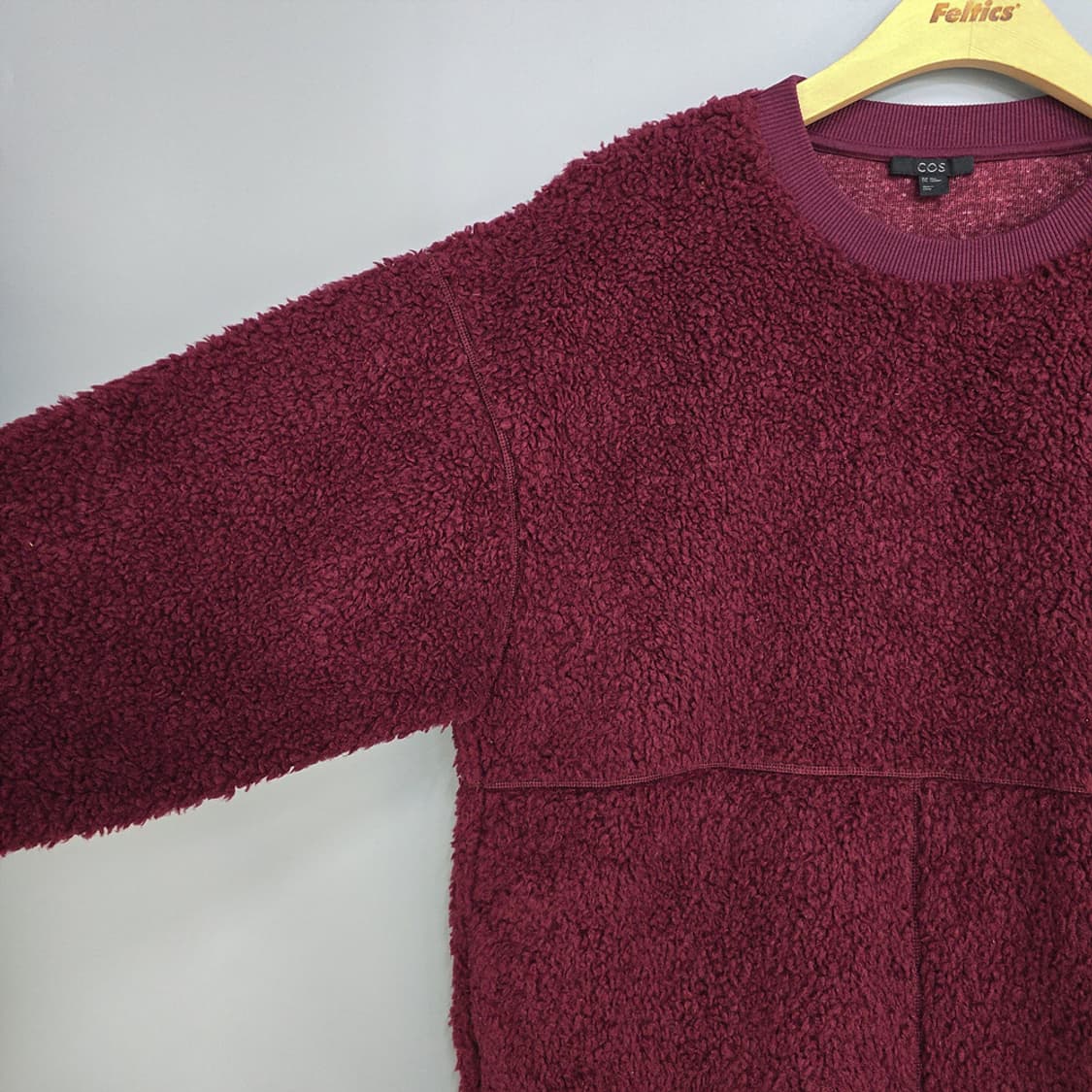 코스(COS) 보아플리스 크루넥 버건디 XS/S 상품이미지4