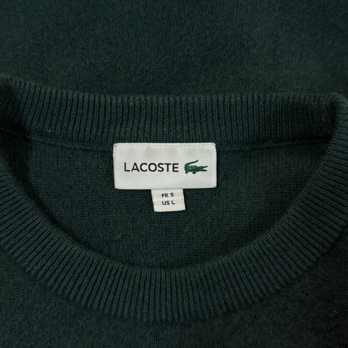 [105/L] 라코스테 정품 울 100% 라운드 긴팔 니트 상품이미지5