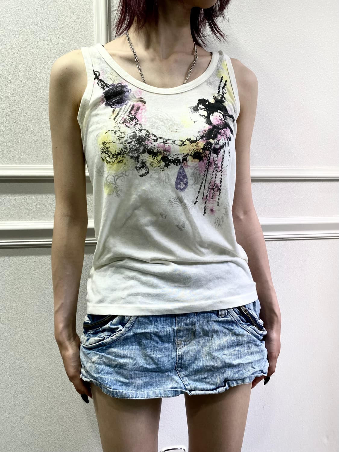 Oriental Mood Chain Print Sleeveless 상품이미지6