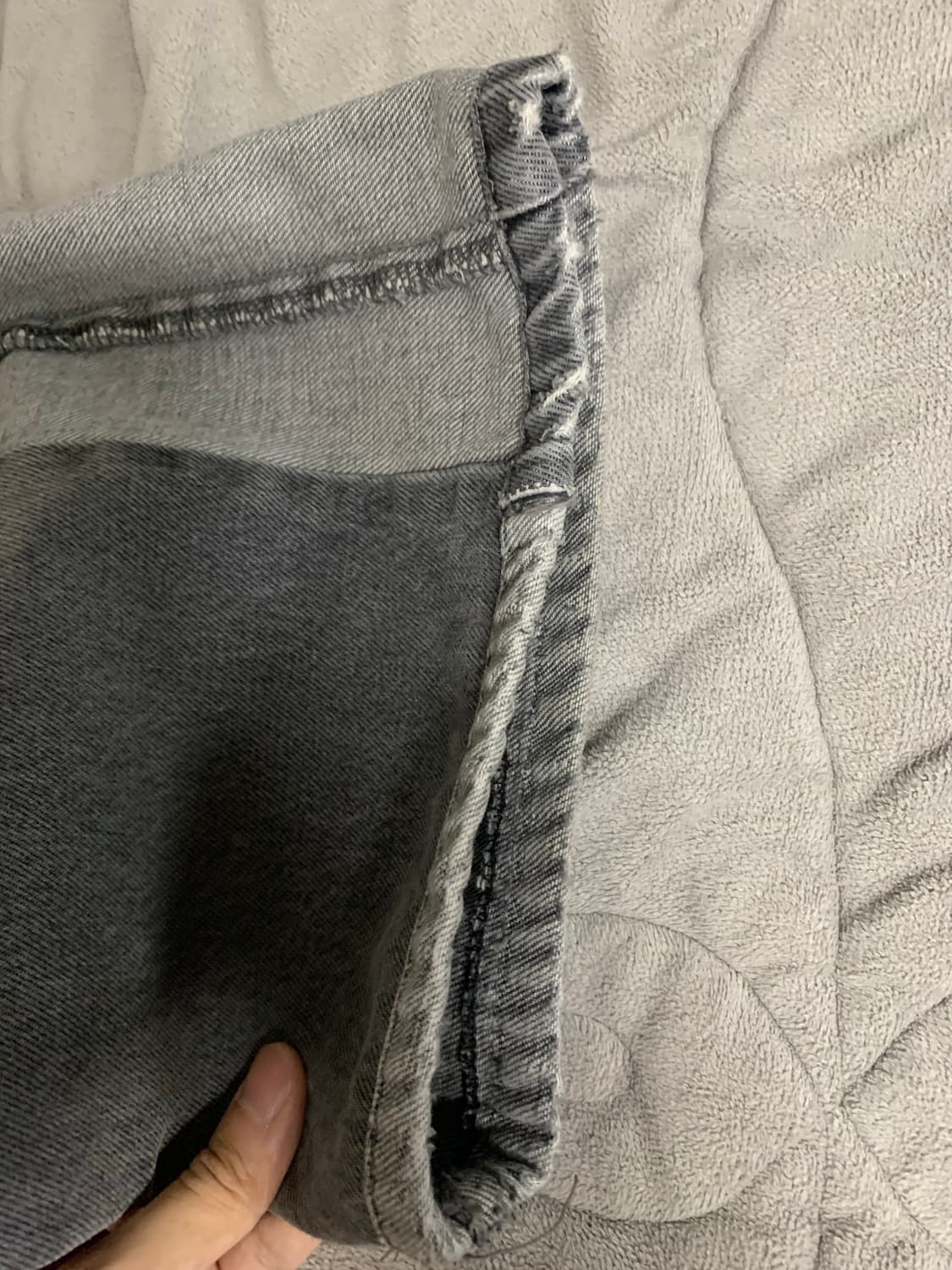 ADD. 투톤 데님 와이드 팬츠 (S사이즈) 상품이미지5