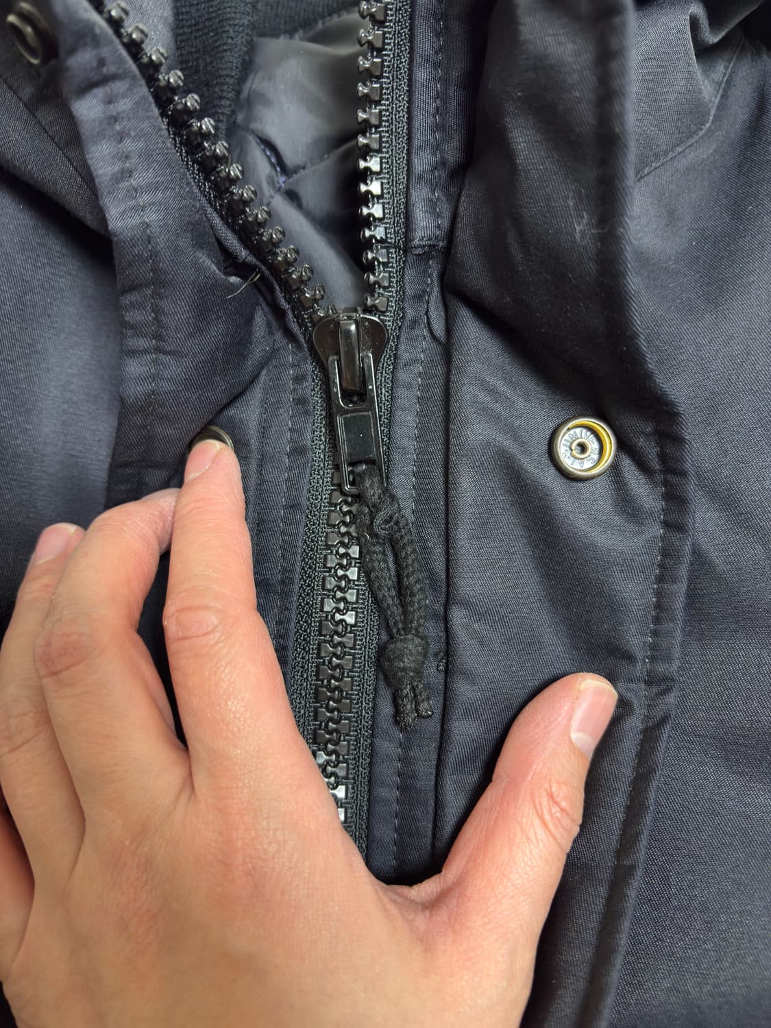 [레어] 90‘s 캐나다군 메딕 보급 블랙 파카(내피 포함) 105 상품이미지5