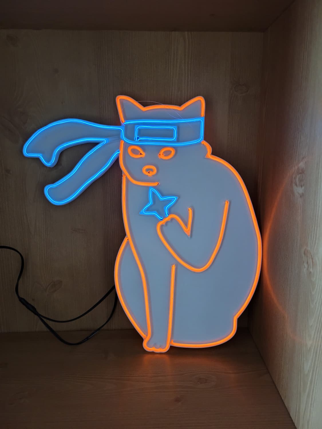 네온사인 고양이 무술 led 무드등 조명 램프 상품이미지4