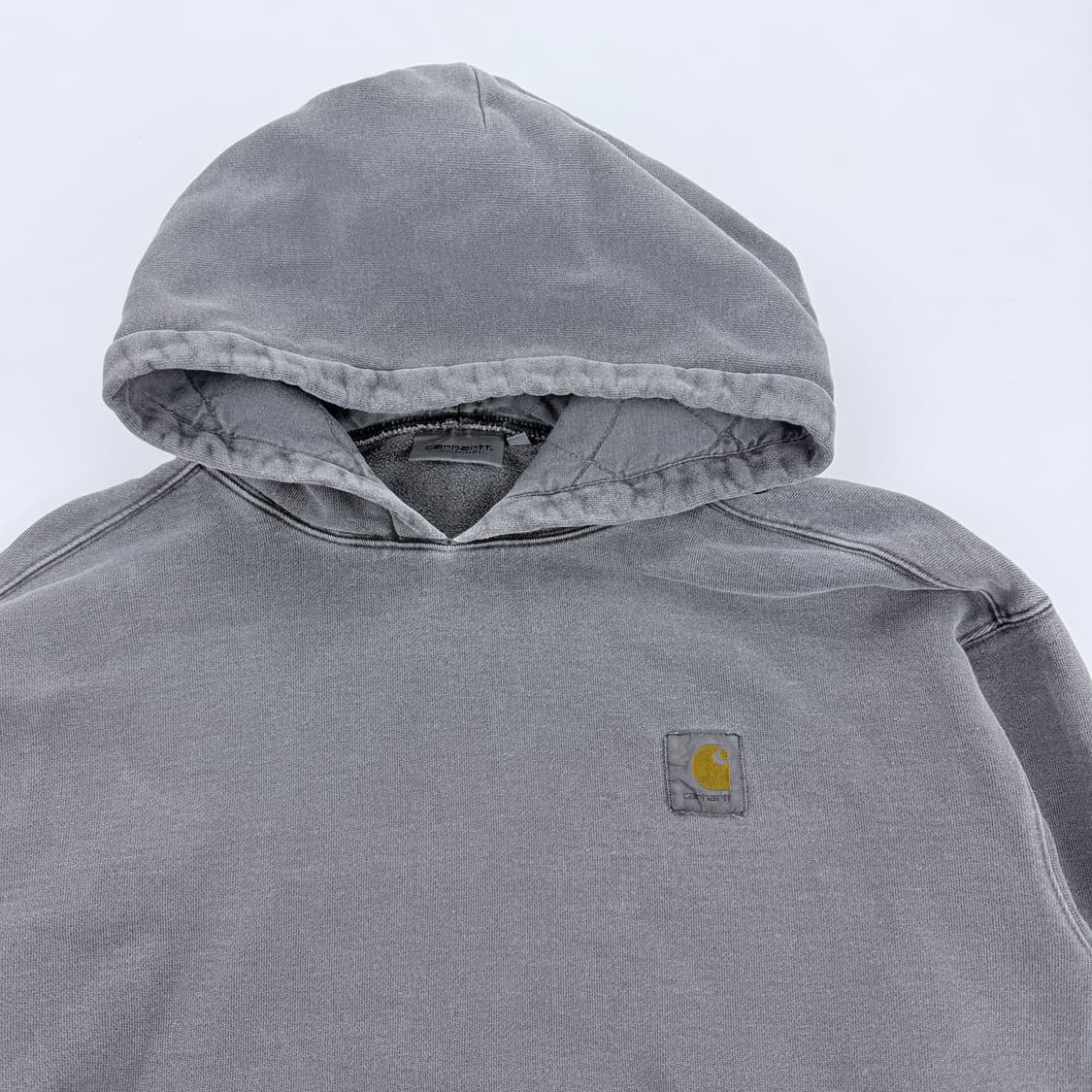 칼하트 wip 후드 비스타 스웨트 셔츠 블랙 가먼트다이드 상품이미지3