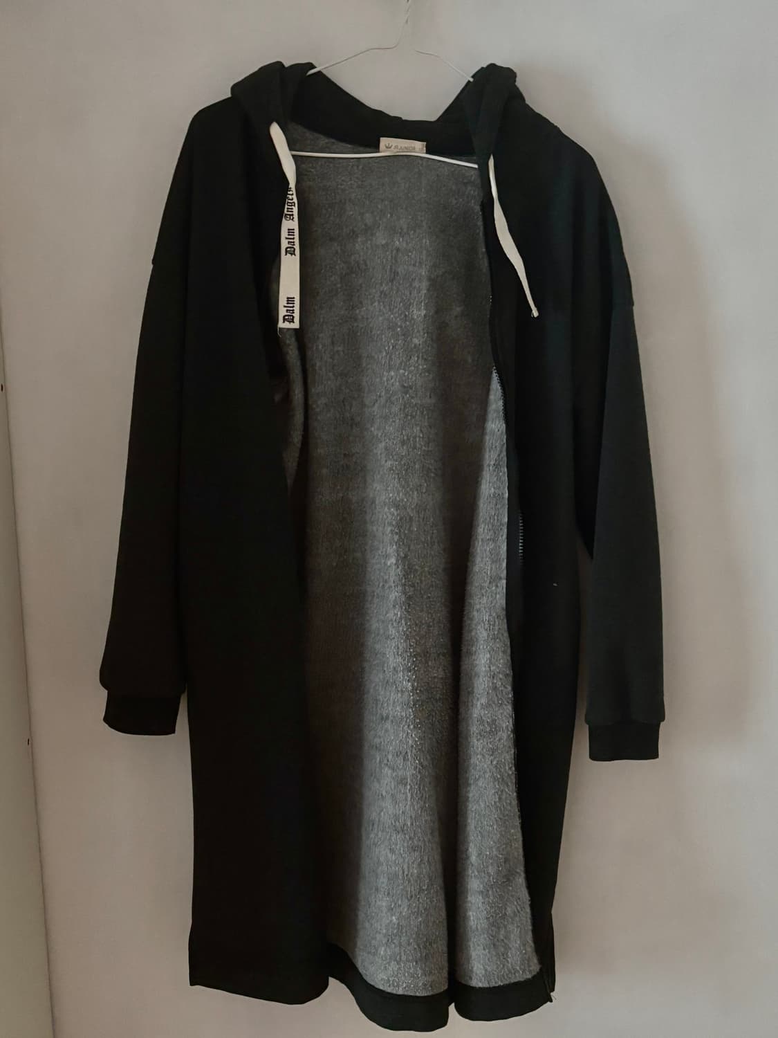 Black hood zip up (long) 상품이미지2