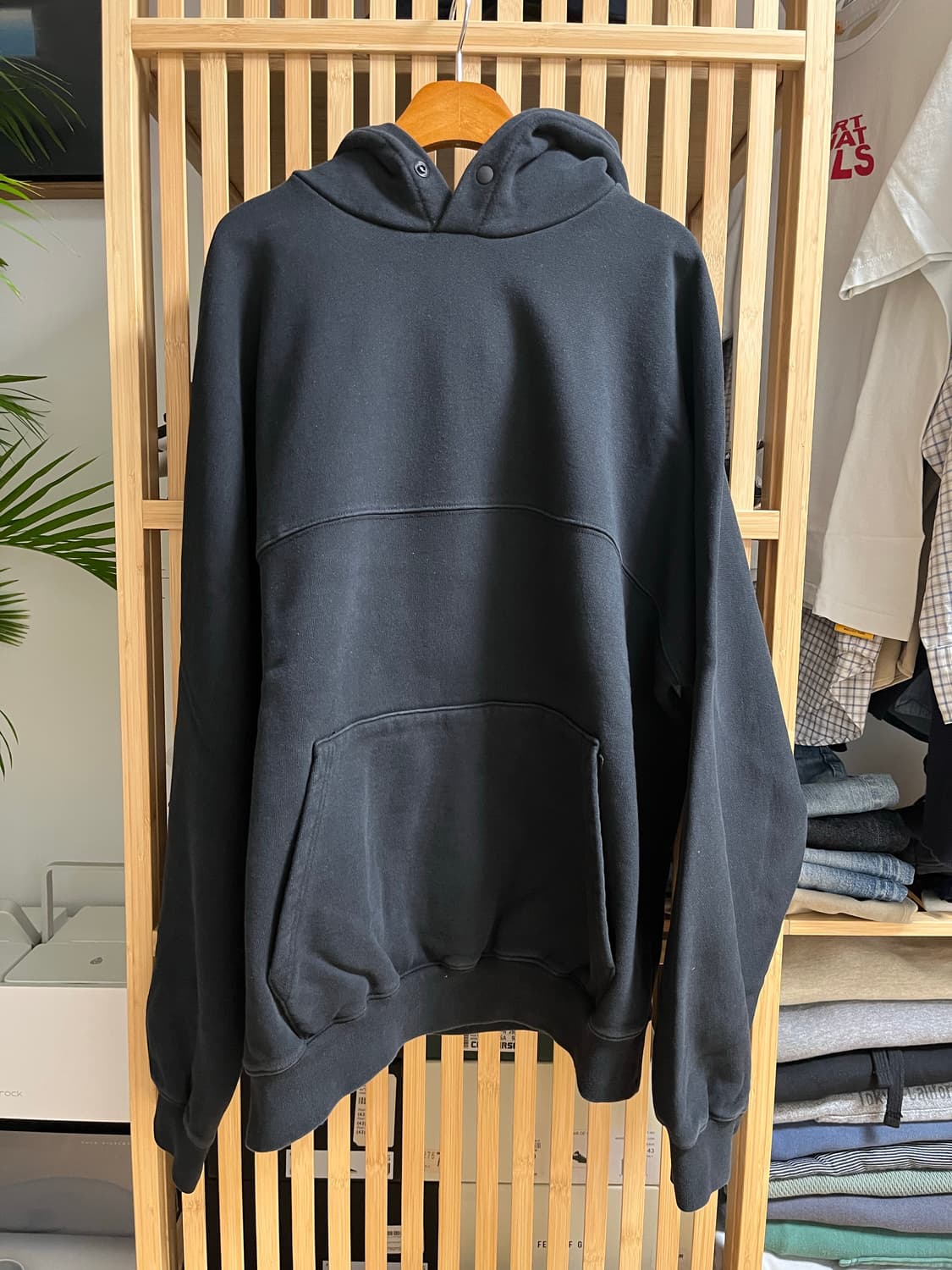 모이프 트레이너 스웻 후드 블랙 상품이미지2