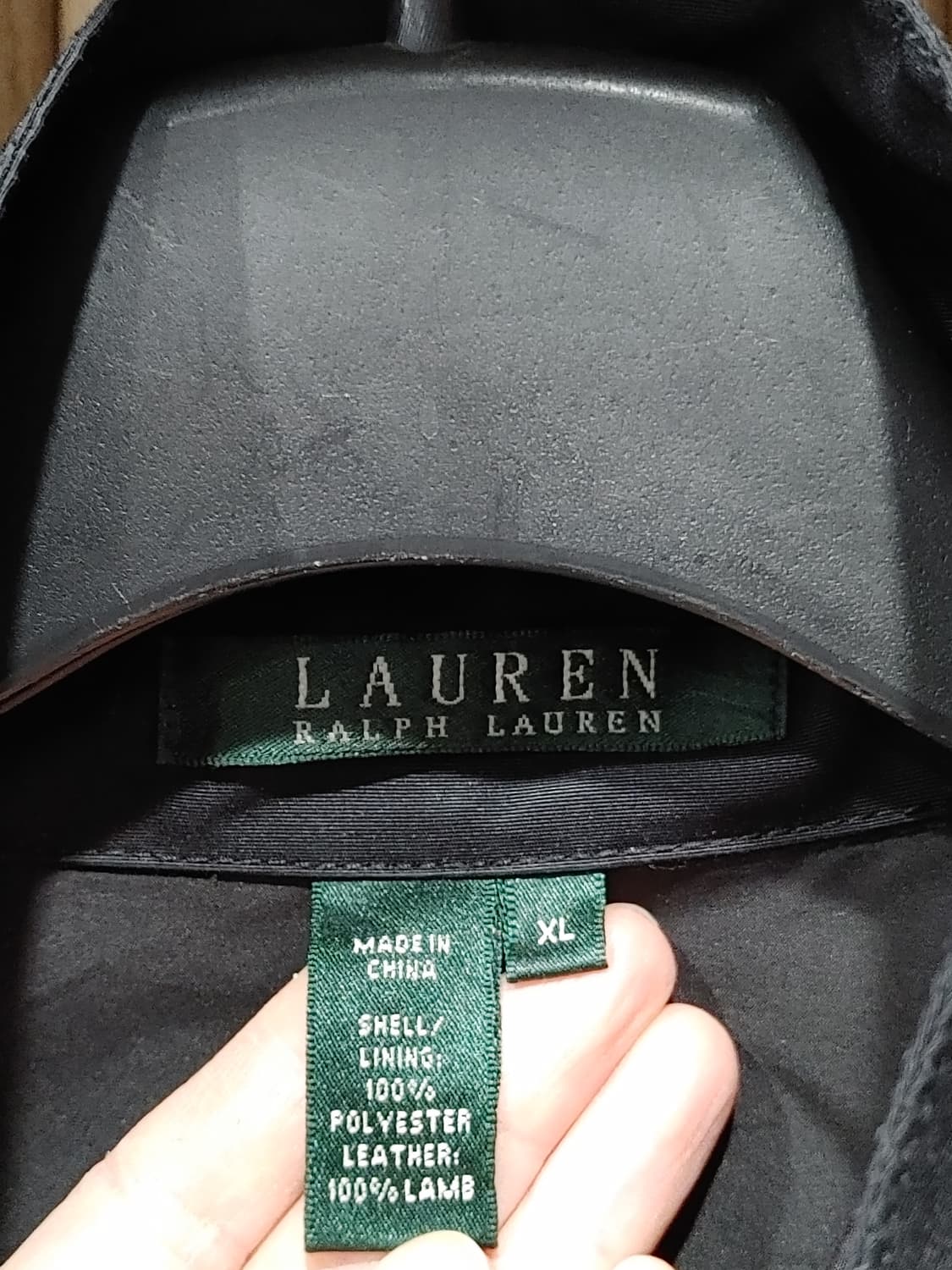 무배) 로렌 랄프로렌 레더 트리밍 사파리 자켓 - XL 상품이미지5