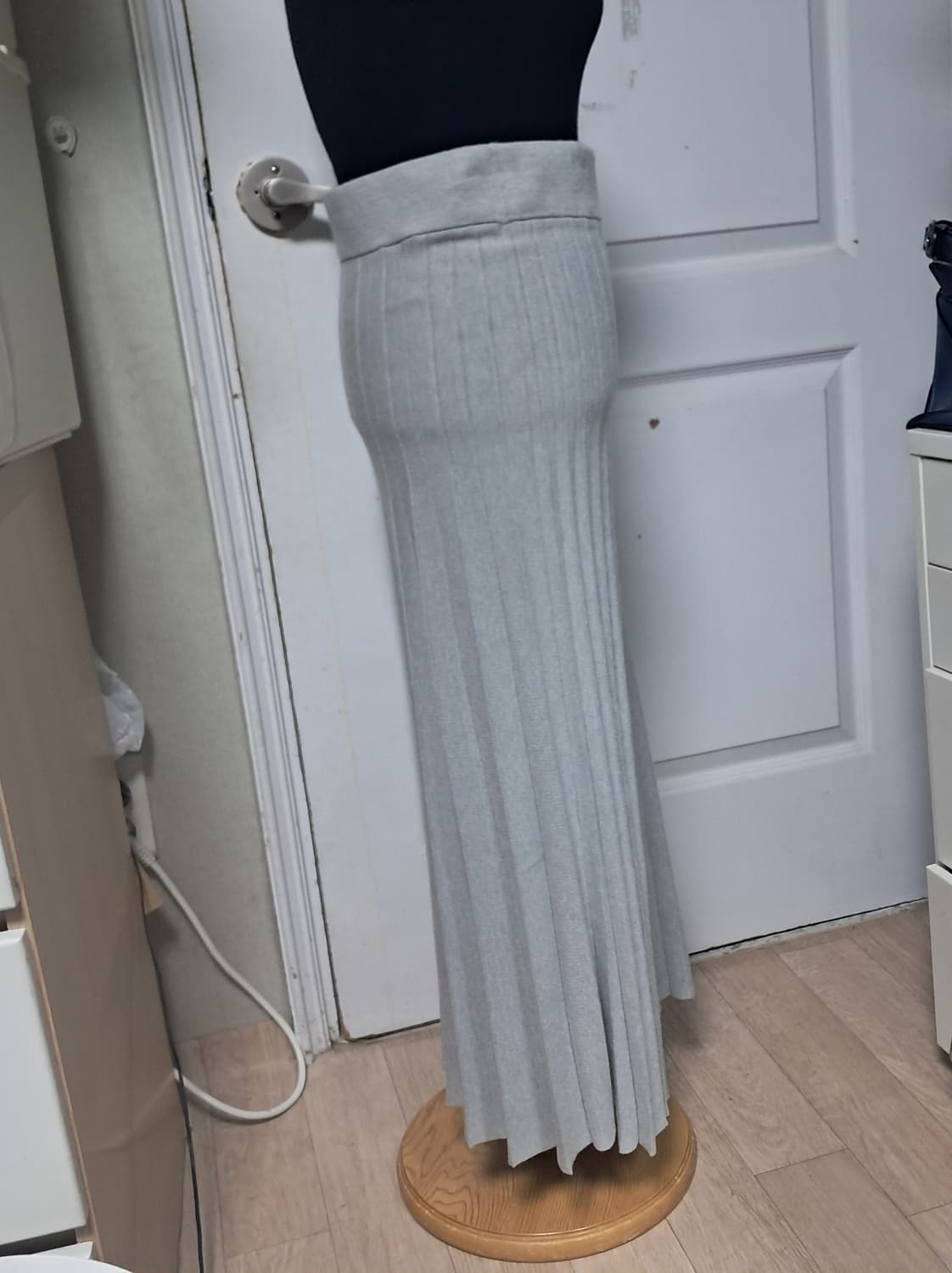 g studio 지스튜디오 니트 플리츠 롱 스커트 55 상품이미지4