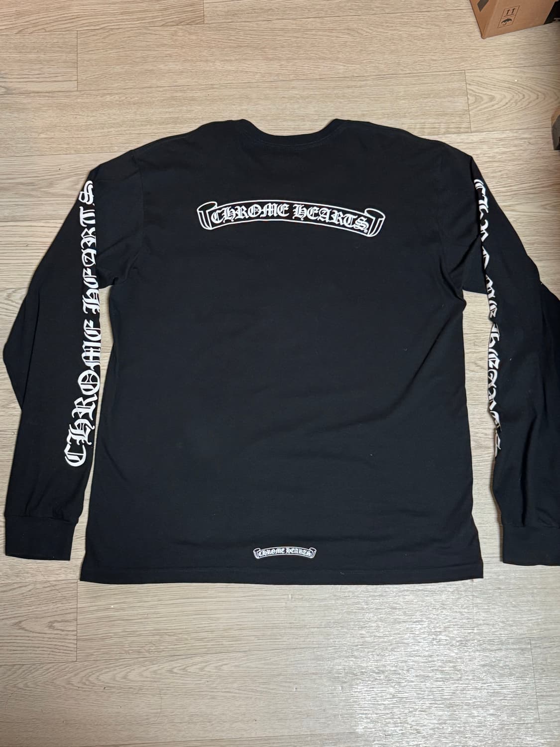 크롬하츠 스크롤라벨 롱슬리브 블랙 XL 상품이미지2