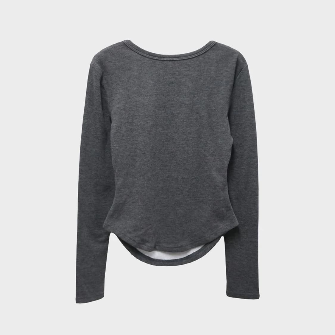 지알엘 스퀘어넥 셔링 기모 티셔츠 60452 상품이미지2