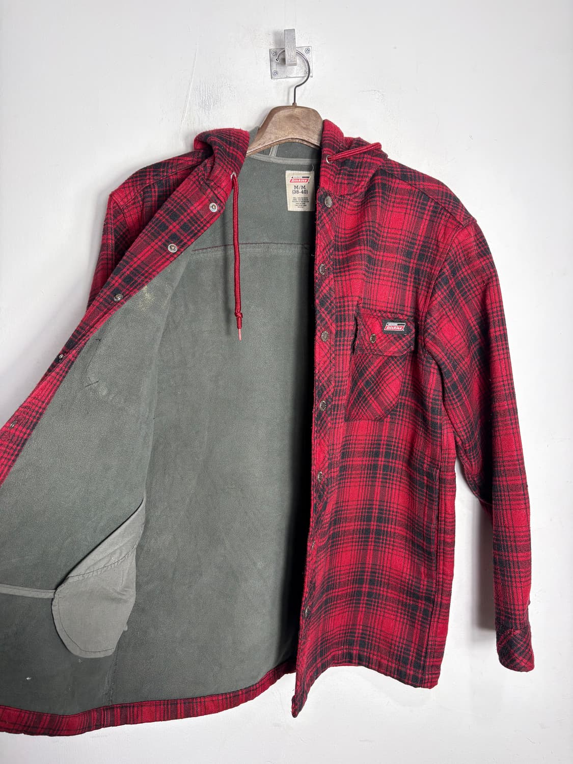 Dickies 디키즈 레드 체크 후드 자켓 상품이미지3