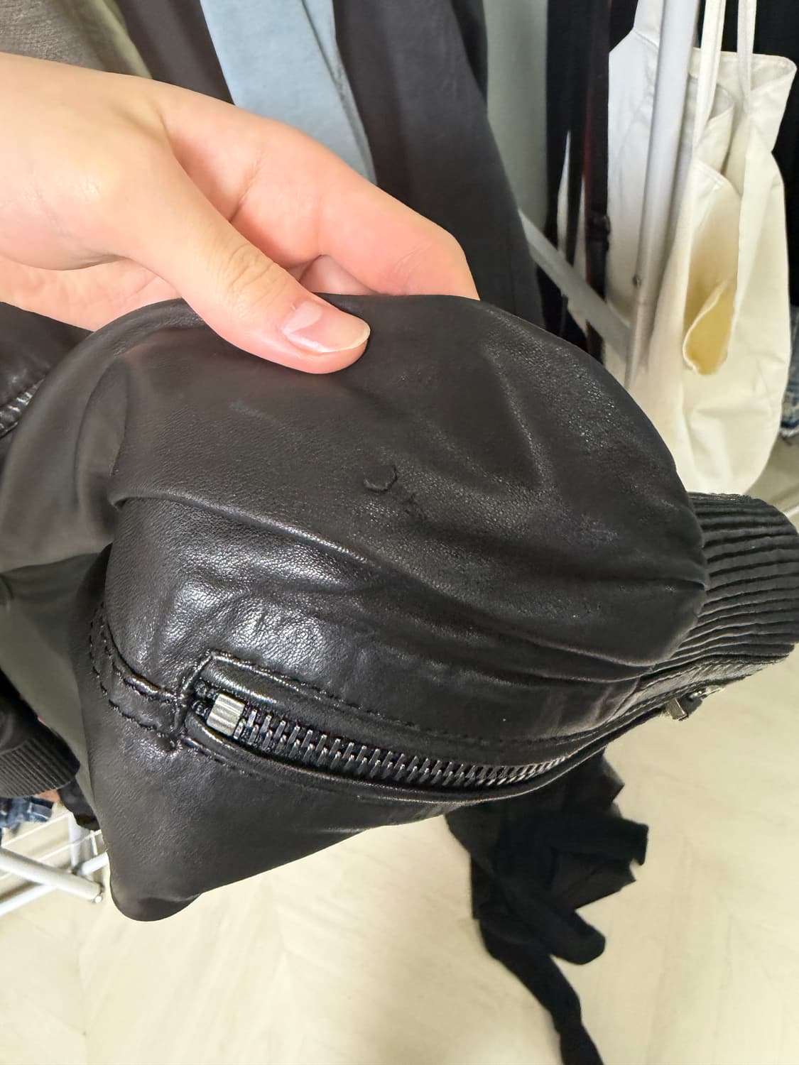 2000년대 돌체앤가바나 멀티 지퍼 레더 자켓 상품이미지9