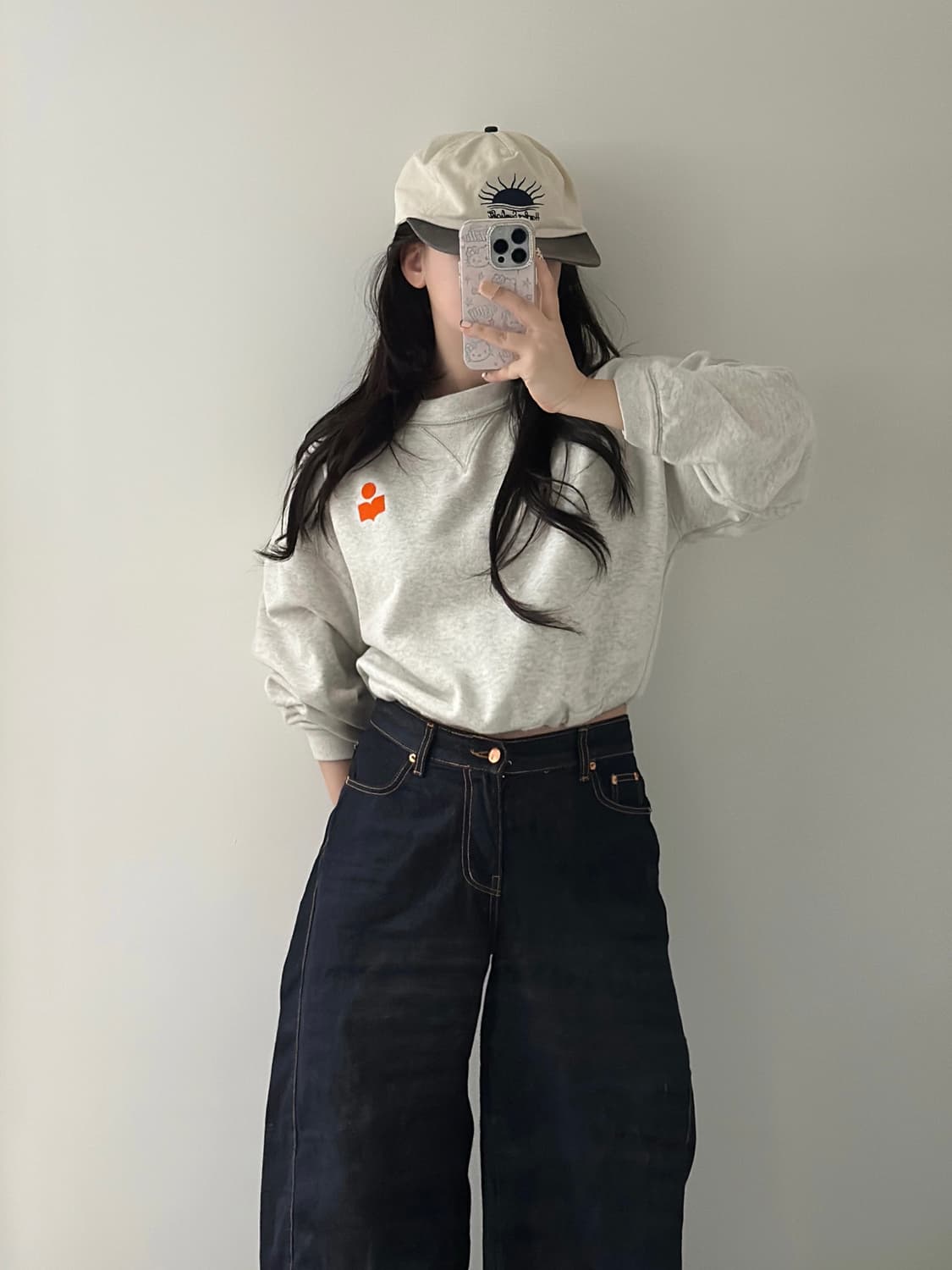 이자벨마랑 밀리 오트밀 크롭 맨투맨  상품이미지7