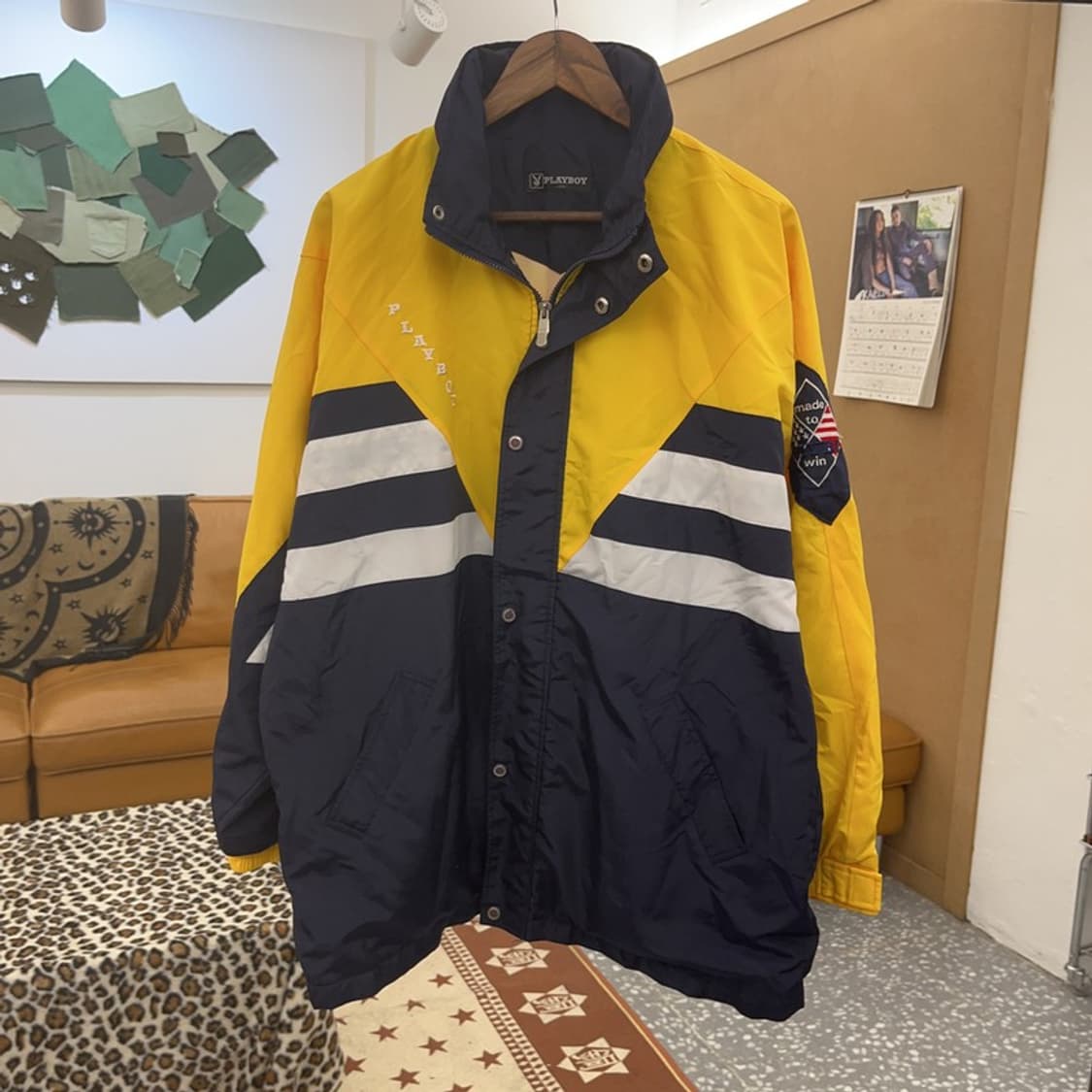 플레이보이 90's 올드스쿨 레트로 오버핏 바람막이 105 C09313 상품이미지3