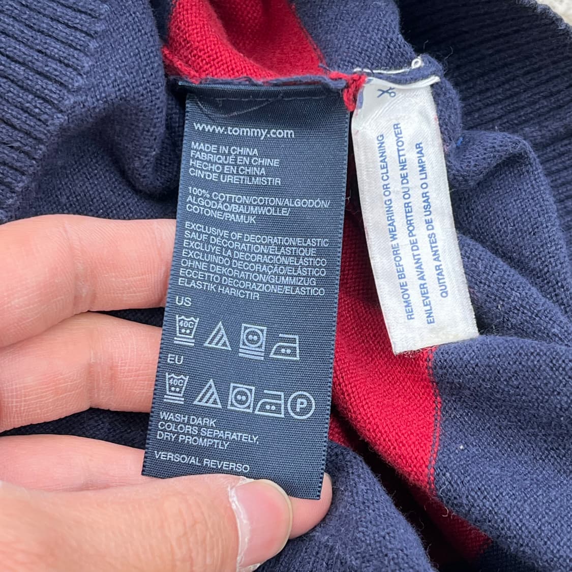 타미힐피거 스트라이프 니트 r3280 상품이미지6