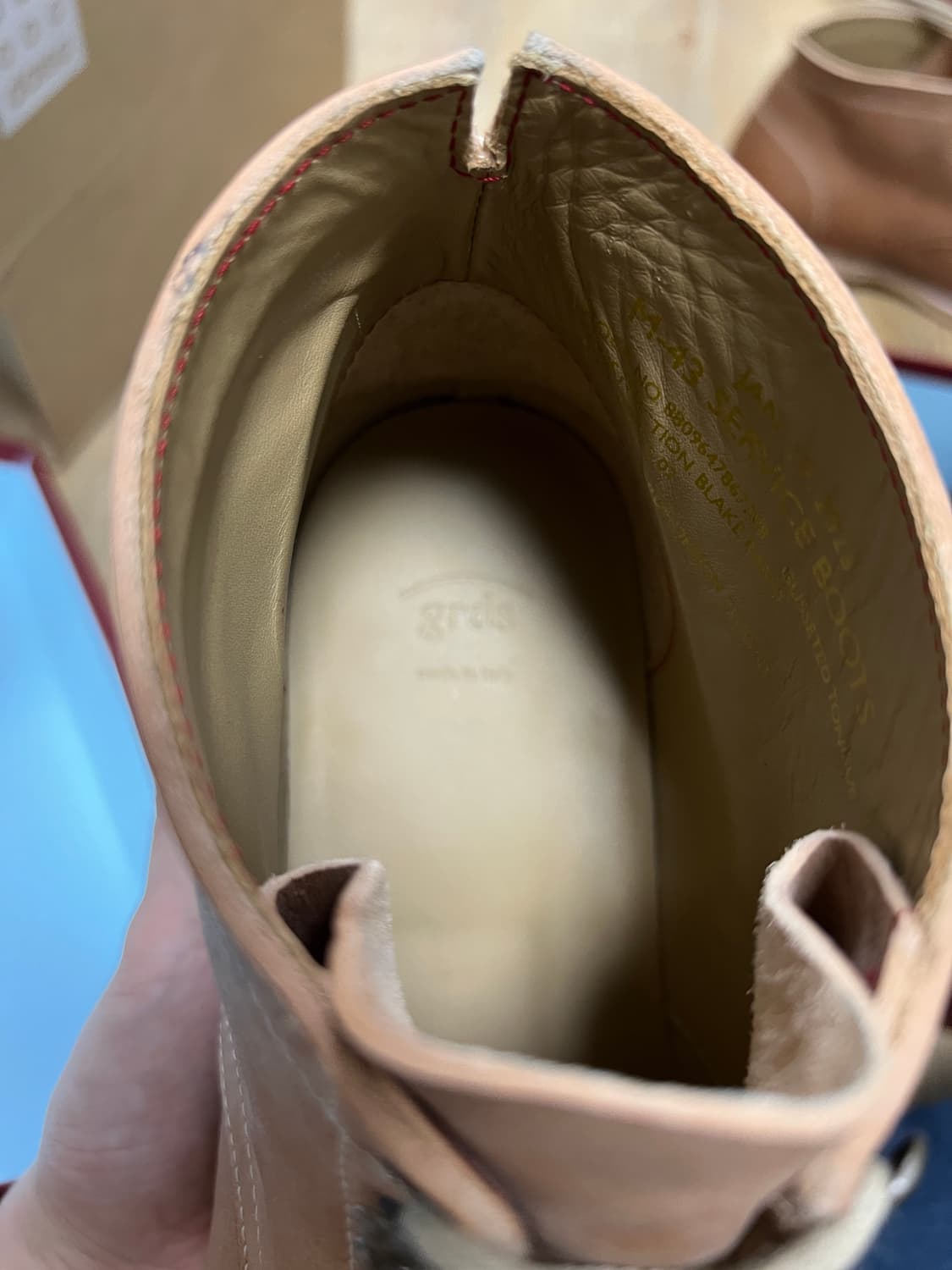 택포45) 그라더스 grds 부츠02 레더 티코어 내추럴 260 상품이미지7