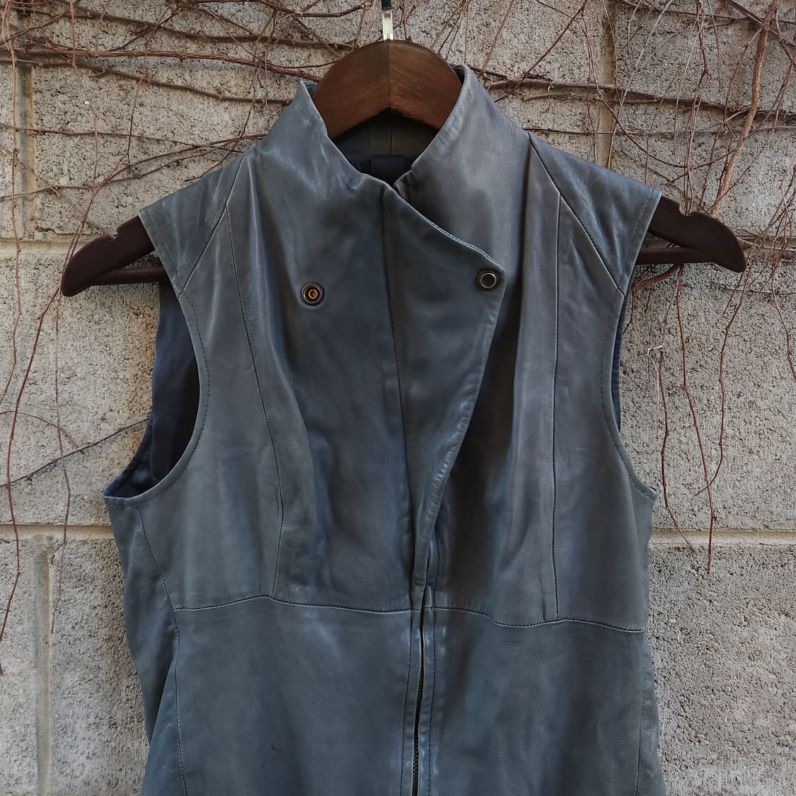 [M] Ilaria Nistri 조끼 롱 레더 자켓 상품이미지2