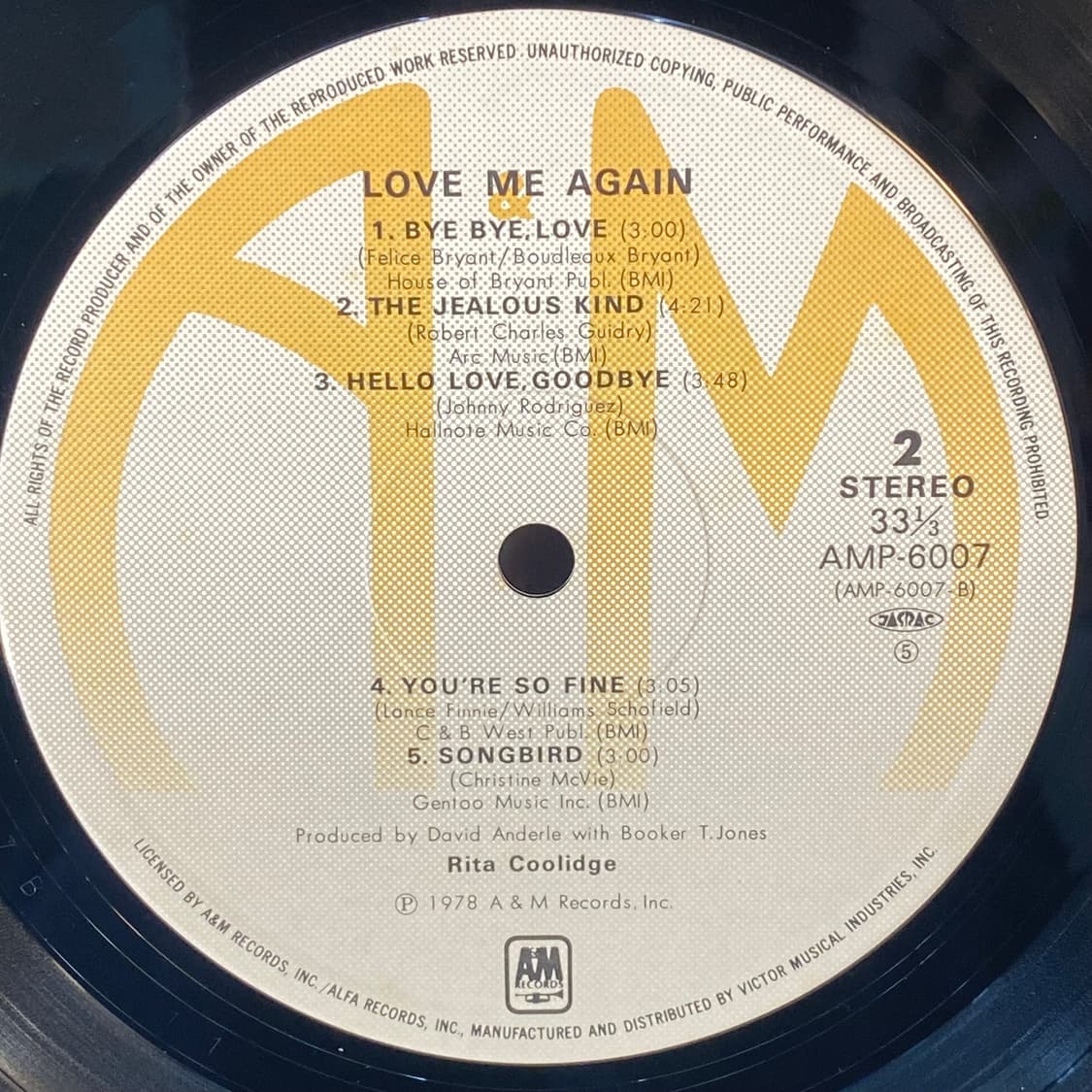 (중고LP-팝록) Rita Coolidge -'Love Me Again 상품이미지5