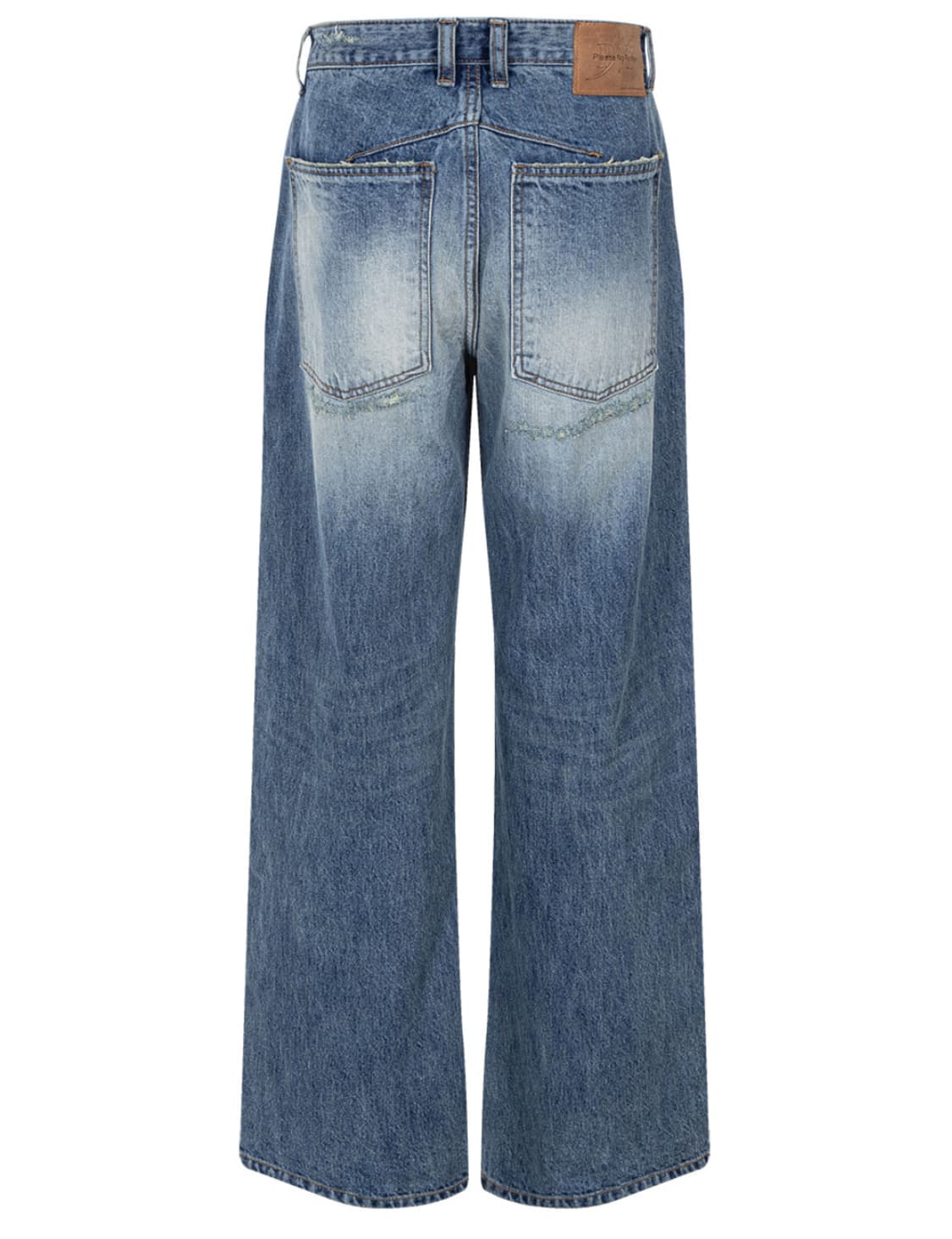 플리즈노팔로우 25Damaged Washing Wide Denim 상품이미지3