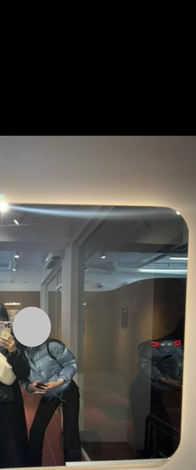 크롬 느낌 크롭 패딩 (하늘색) 상품이미지6