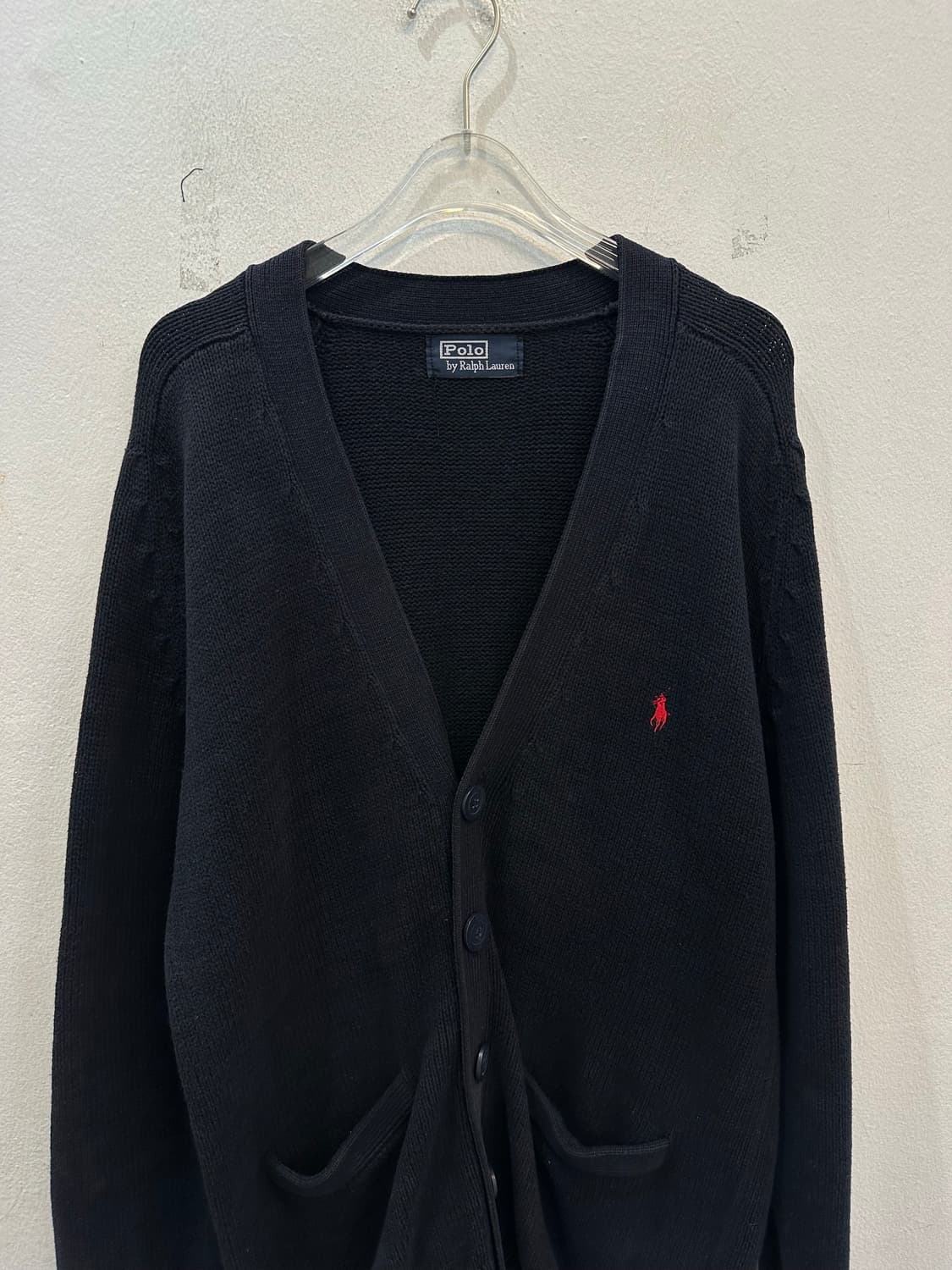Polo cardigan navy 상품이미지2