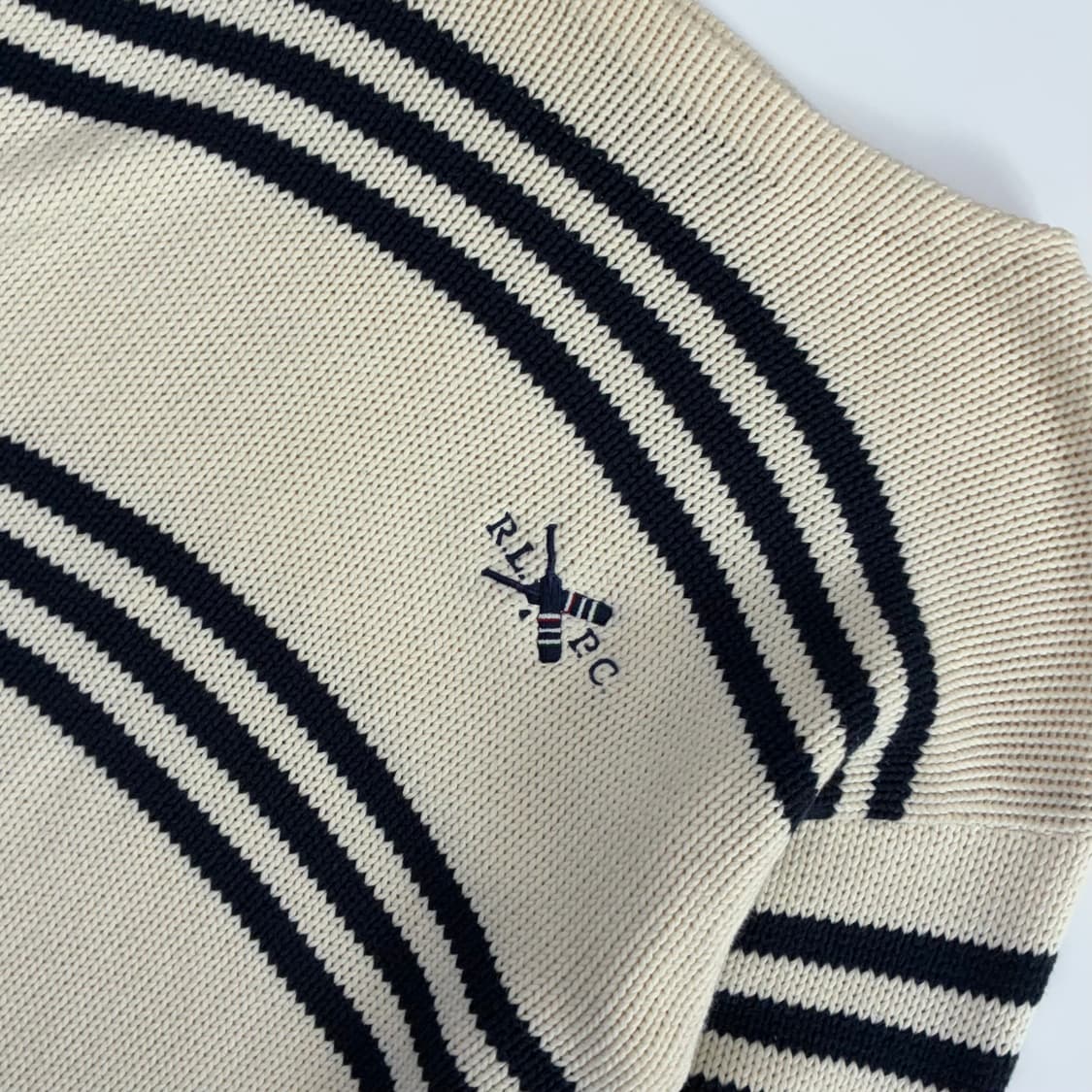 Polo 폴로 랄프로렌 90‘s RLPC 보트넥 지수 스트라이프 니트 상품이미지3