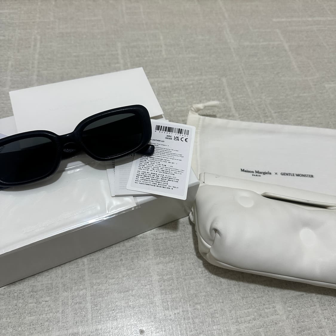 젠틀몬스터x메종 마르지엘라 레더 mm106 선글라스 상품이미지1