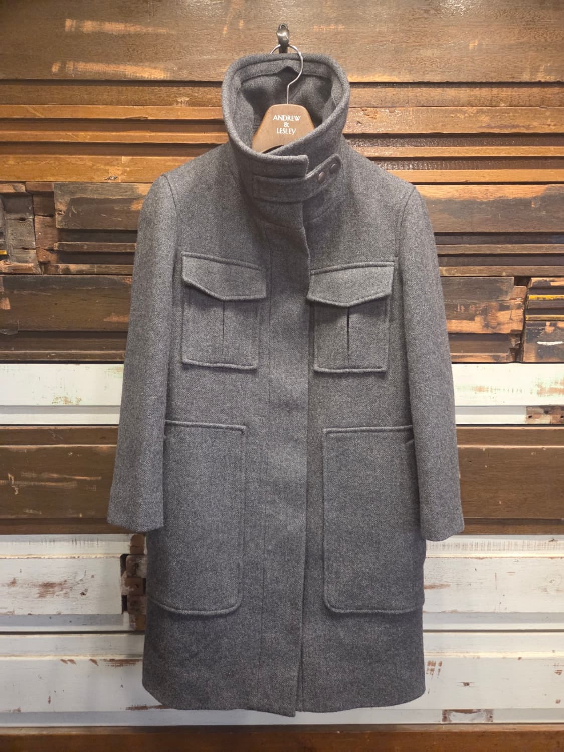 띠어리 헤비멜톤울 유틸리티코트 상품이미지1