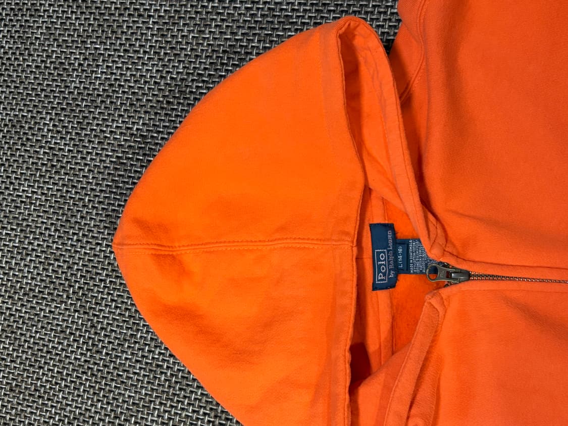 폴로 랄프로렌 오렌지 빅포니 후드집업 상품이미지7