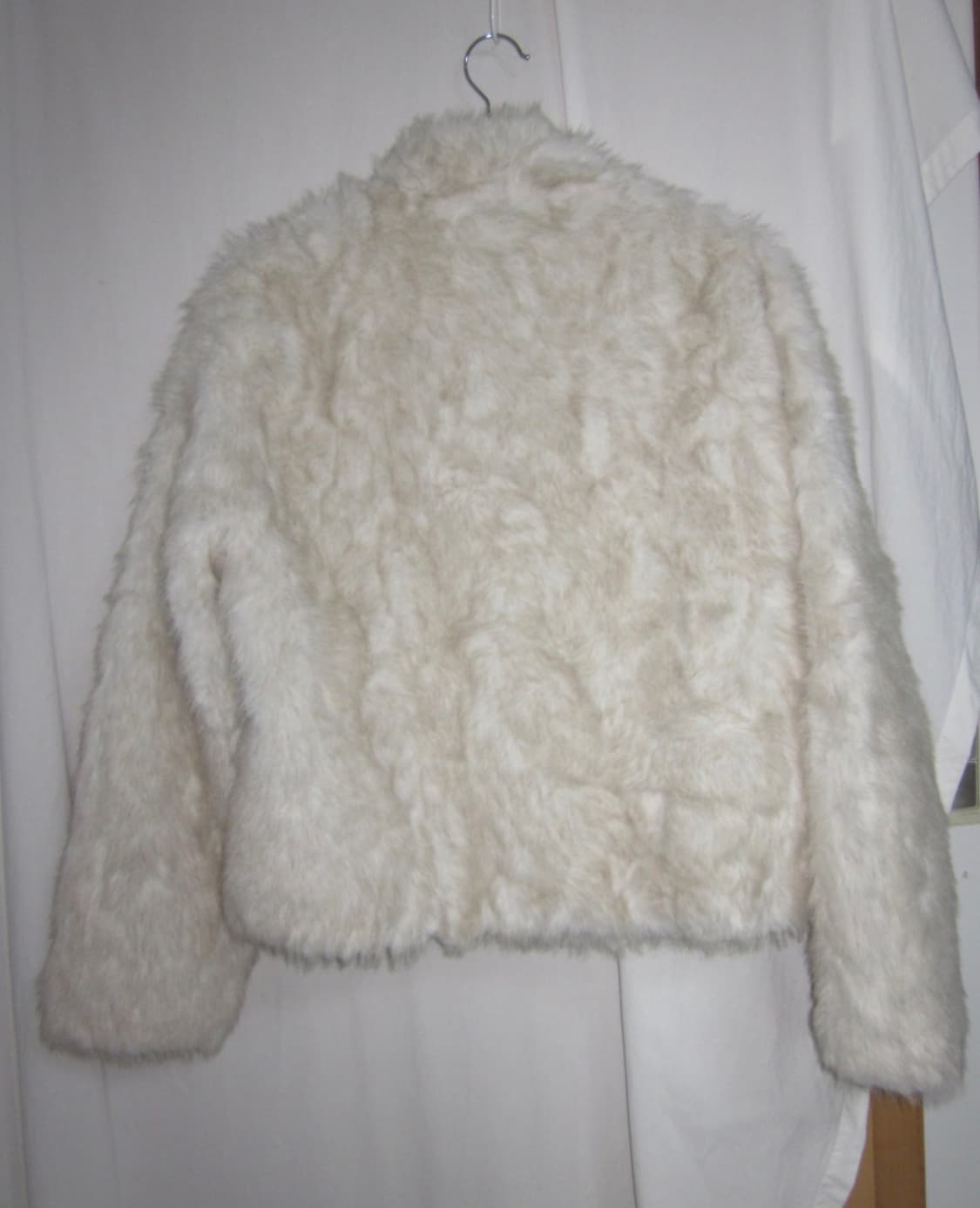 키이라 아이보리&베이지 퍼 자켓 상품이미지5