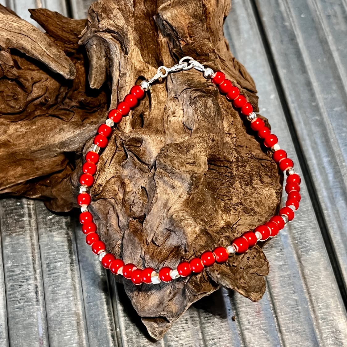 실버 비즈 팔찌 인디언주얼리 네이티브아메리칸 상품이미지1