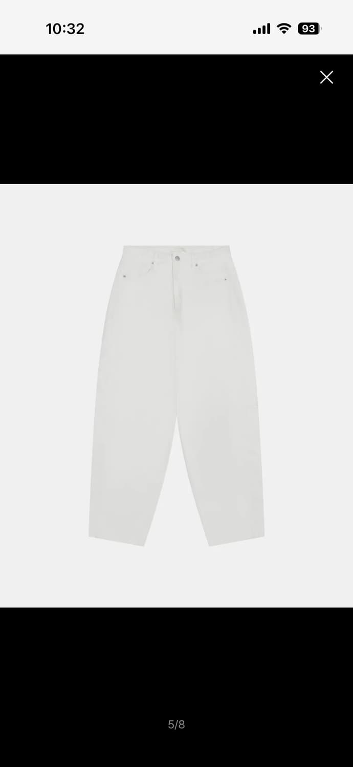 새상품) 오헤시오 커브드 바지 화이트 1사이즈 상품이미지2