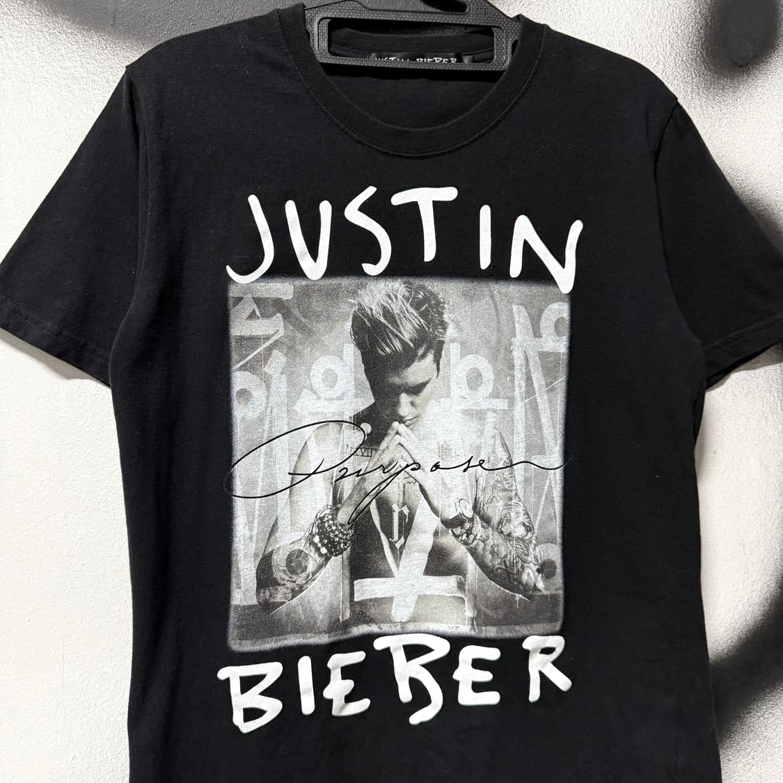 저스틴 비버 Purpose 투어 기념 굿즈 반팔 티셔츠 상품이미지3