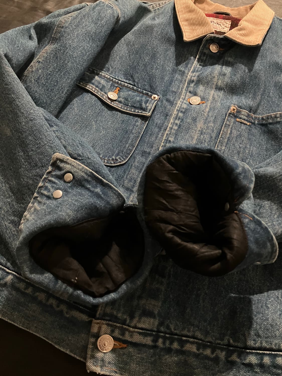 🇺🇸 80s 폴로 랄프로렌 덩가리 데님 자켓 전기형 rrl 상품이미지6