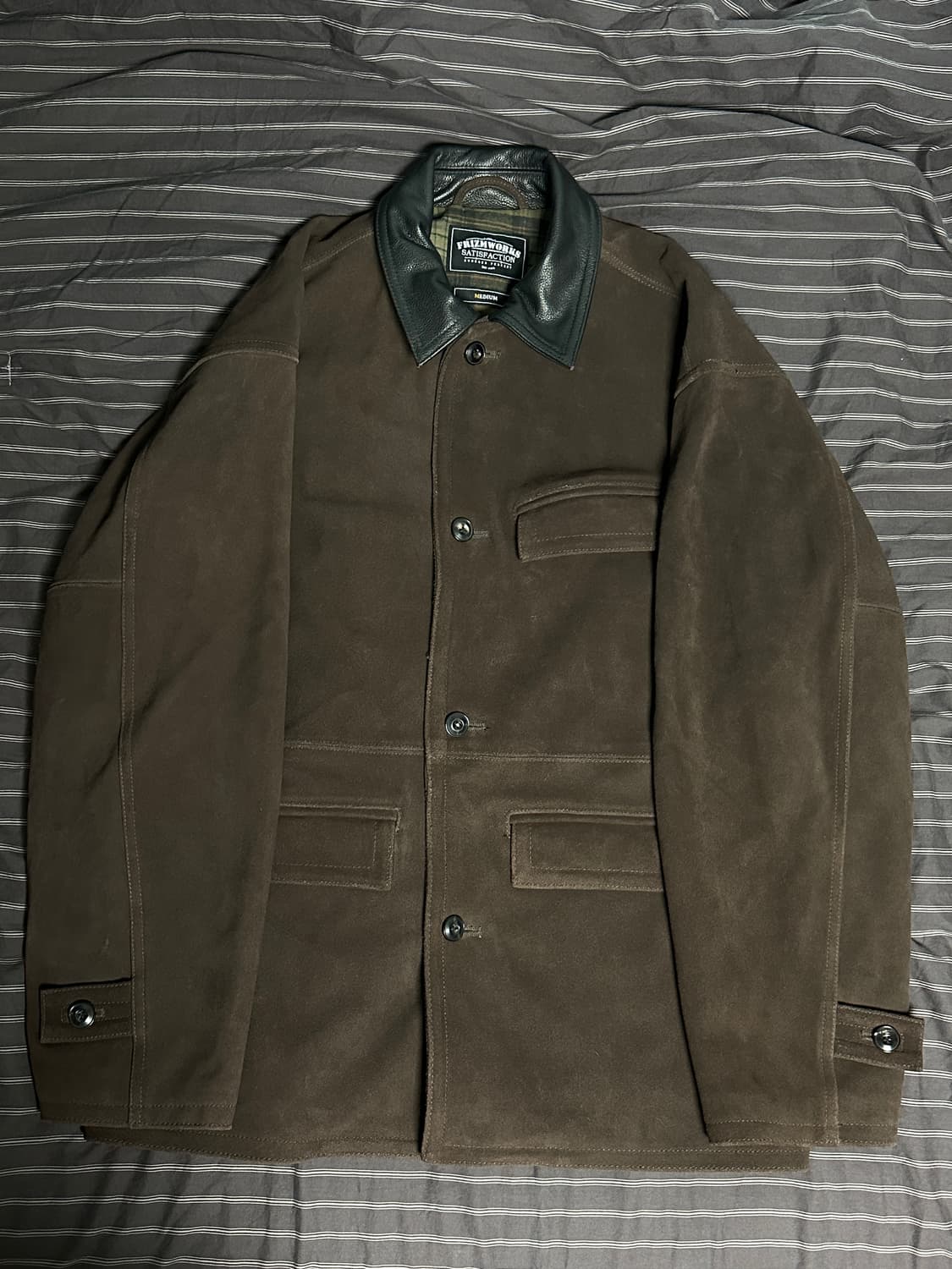 (M) 프리즘웍스 스웨이드 프렌치 카코트 브라운 상품이미지2